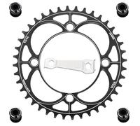 YBEKI Corona Bici 104BCD in Lega Aeronautica 7075-T6 | Design Anticaduta Stretto/Ampio | per MTB/Strada/BMX 8-11 velocità | 32T-52T | CNC 5 Assi | Ultra Leggera (-1kg)