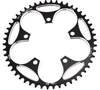 YBEKI Corona Bici Strada 110BCD 36-58T | Alluminio Aeronautico 7075-T6 CNC | Design Narrow-Wide Anti-Caduta | Compatibile 8-12 velocità | Certificato ISO 13041 (Nero Opaco/Rosso Corsa)