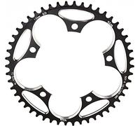 YBEKI Corona Bici Strada 130BCD 38-60T | Alluminio Aeronautico 7075-T6 CNC | Design Narrow-Wide Anti-Caduta | Compatibile 8-12 velocità | Certificato ISO 13041 (Nero/Rosso)