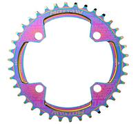 YBEKI Corona Rotonda Bici 104BCD 32-38T | Alluminio Aeronautico 7075-T6 CNC | Design Narrow-Wide Anti-Caduta | Compatibile 8-11V MTB/Road