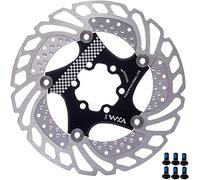 YBEKI Disco Freno Bici Galleggiante 140/160/180/203mm - Nucleo in Alluminio 7075-T6 + Acciaio Inox | Design 72° 6-Bulloni | Dissipazione Termica 30% | Compatibile TRP/MTB/Road/BMX
