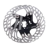 YBEKI Disco Freno Bici Galleggiante CNC 140/160/180/203mm - Acciaio Inossidabile SUS420 + Alluminio 7075-T6 | Compatibile TRP/MTB/Road/BMX | Dissipazione Termica 30% (Nero/Rosso)