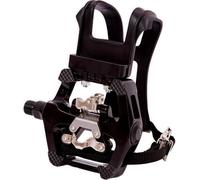 YBEKI Pedali Professionali per Bici Spin, fermapiedi e cinghie regolabili -Compatibili con Peloton, Schwinn, Sunny e la maggior parte delle bici indoor - Asse da 9/16″