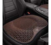 YBERLAOBAN 1 Pezzo Cuscino per Sedile Auto per VW T-ROC AC7 2020-2025, Traspirante Ergonomico Antiscivolo Fresco Supporto per Guida Lunga, Gel TPE e Mesh,Brown