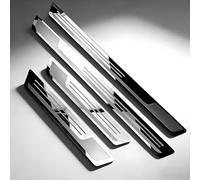 YBERLAOBAN 4 Pezzi Battitacco Auto per BYD Atto 2 2025, Protezione Batticalcagno Acciaio Inox Copertura Pedale Accessori