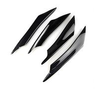 YBERLAOBAN 4 Pezzi Spoiler Paraurti Anteriore per Ford Focus 2019-2021, Pinne Decorative Diffusore Anti-collisione Sportivo Look Materiale ABS Nero