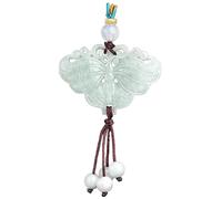 YBGCRD Collana da uomo in giada, farfalla in giadeite naturale intagliata su entrambi i lati con semi glutinosi ciondolo di giada squisita moda lusso gioielli raffinati, dargli un regalo