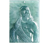 YBGCRD Jadeite Gesù Ciondolo Collana Accessori Moda Pietra Lusso Giada Birmana Regali Vintage per le Donne Designer