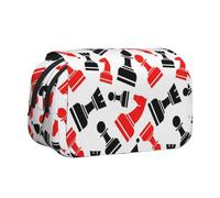 YBGHDAA Astuccio per matite con stampa a scacchi, portapenne in gel, portatile, per pittura artistica, Nero , Taglia unica, Organizer per borse
