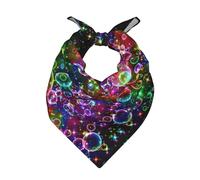 YBGHDAA Bandane quadrate colorate in raso con stampa arcobaleno e stelle, per donne e uomini, accessorio alla moda