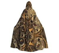YBGHDAA Cool Steampunk Gears Mantello Con Cappuccio Capo,Mantello Con Cappuccio A Lunghezza Intera Veste Per San Patrizio,Halloween Dress-Up