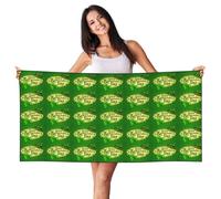 YBGHDAA Felice St. Patrick'S Day Stampa Peach Skin Velvet Beach Towel 27.5 "X55" Oversize Quick Dry Viaggio Per Palestra Campeggio
