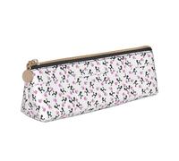 YBGHDAA Girly - Astuccio per matite e matite con stampa di barboncini e bottigliette di profumo rosa, per ragazzi e ragazze, bianco, Taglia unica, Astuccio per trucchi