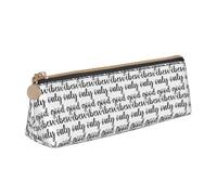 YBGHDAA Good Vibes Only - Astuccio per la scuola, con stampa triangolare, per penne e pennarelli, idea regalo per ragazzi e ragazze, bianco, Taglia unica, Astuccio per trucchi