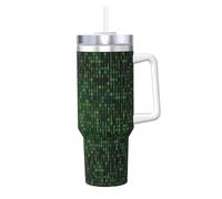 YBGHDAA Hacker Era Printing - Tazza da 1,18 l, con manico, in acciaio inox, a prova di perdite, per donne e uomini