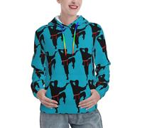 YBGHDAA Karate - Felpa invernale da uomo e da donna, foderata termica, con tasca, a maniche lunghe, con tasca, Nero , S