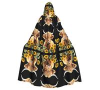 YBGHDAA Mantello carino della mucca con cappuccio mantello,Mantello con cappuccio a lunghezza intera per il giorno di San Patrizio,Vestire Halloween