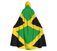 YBGHDAA Mantello con bandiera della Giamaica con cappuccio, mantello con cappuccio a lunghezza intera, per il giorno di San Patrizio, travestimento per Halloween