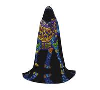 YBGHDAA Mantello con cappuccio per cosplay, Halloween, strega, vampiro, mago, costume da ballo in maschera