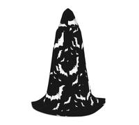 YBGHDAA Mantello con cappuccio per Halloween, pipistrelli volanti, per cosplay, feste di Halloween, strega, vampiro, mago, ballo in maschera