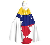 YBGHDAA Mantello della bandiera del Venezuela con mantello con cappuccio, mantello con cappuccio a lunghezza intera per il giorno di San Patrizio, travestimento di Halloween