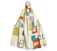 YBGHDAA Mantello moderno della metà del secolo con mantello con cappuccio, mantello con cappuccio a lunghezza intera per il giorno di San Patrizio, travestimento di Halloween