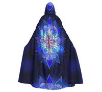YBGHDAA Mantello rettangolare mandala con cappuccio mantello,Mantello con cappuccio a lunghezza intera per il giorno di San Patrizio,Vestire Halloween