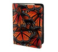 YBGHDAA Monarch Butterflies. Porta passaporto da viaggio con stampa, indispensabile per donne e uomini, adatto a tutti i passaporti standard, Nero , Taglia unica