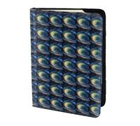 YBGHDAA Porta passaporto con stampa di cielo stellato e spazio esterno profondo da viaggio, indispensabile per donne e uomini, adatto a tutti i passaporti standard, Nero , Taglia unica