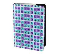 YBGHDAA Porta passaporto con stampa di giochi di ginnastica, da viaggio, indispensabile, per donne, uomini, carte, passaporti, adatto a tutti i passaporti standard, Nero , Taglia unica