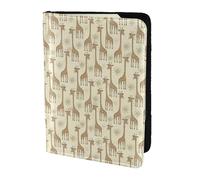 YBGHDAA Porta passaporto da viaggio con giraffe disegnate a mano da viaggio, indispensabile per donne e uomini, adatto a tutti i passaporti standard, Nero , Taglia unica