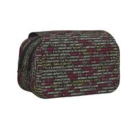 YBGHDAA Programmatore Programmazione Codice Stampa Matita Astuccio Gel Penne Holder Organizer Borsa Portatile Artista Pittura Matita Pouch, Nero , Taglia unica, Organizer per borse