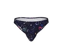 YBGHDAA Slip bikini da uomo a vita bassa stampata con mappa della costellazione delle stelle, biancheria intima sexy con sacchetto rigonfiamento, mutandine maschili morbide elasticizzate, Nero , L