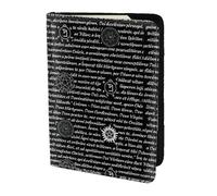 YBGHDAA Supernatural Inspiration - Porta passaporto da viaggio indispensabile per donne e uomini, adatto a tutti i passaporti standard, Nero , Taglia unica