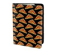 YBGHDAA Tasty Pizza Printing - Porta passaporto da viaggio indispensabile per donne e uomini, adatto a tutti i passaporti standard, Nero , Taglia unica
