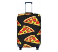 YBGHDAA Tasty Pizza Printing valigia copertura con cerniera, fori per maniglia, materiale elastico mantiene il bagaglio chiuso, ideale per i viaggi, bianco, M
