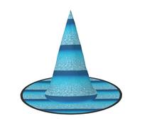 YBGHDAA Tranquil Underwater Scenery Printing 2 Pack Halloween Hat strega cappelli per feste pieghevole leggero gioco di ruolo cappelli per cosplay
