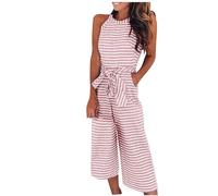 Ybing Tuta da donna aderente, elegante, sportiva, lunga, elegante, in tessuto, casual, leggera, da corsa, casual, da lavoro, per attività all'aria aperta, con coulisse, Colore: rosa., S