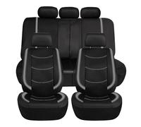 YBNHMKD Auto Set Coprisedili, per Dacia Sandero Stepway 3.Gen 2.Gen 2021-2026 in Pelle PU Impermeabile Fodere Anteriori E Posteriori Auto Accessori,A