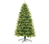 YBNKKUXKN Albero Natale Christmas Tree 7ft Premium Hinged Artificial Xmas Tree Full Christmas Trees for Living Room Shopping Malls Alberi Natale(150cm)