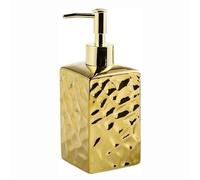 YBNKKUXKN Banco Dispenser di Sapone Dispenser di Sapone in Ceramica con Pompa antiruggine. Il Dispenser di Sapone in Ceramica può riempire liquidi for Bagno/Cucina. Bottiglia(Gold,Square)