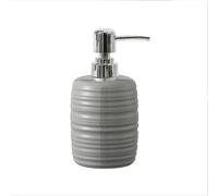 YBNKKUXKN Banco Dispenser di Sapone Dispenser di Sapone in Ceramica, Dispenser di Sapone in Ceramica, Bottiglia di plastica con Pompa, Liquido Ricaricabile, Adatto for Bagno/Cucina Bottiglia(Grey)