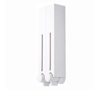 YBNKKUXKN Banco Dispenser di Sapone Distributore di Sapone da Bagno, Dispenser di Sapone da banco, Dispenser di Shampoo da Parete, Adatto for casa, Dispenser a Pompa Manuale Bottiglia(Wit,2 PCS)