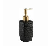 YBNKKUXKN Banco Dispenser di Sapone Distributore di Sapone in Ceramica con Pompa Dorata for Cucina e Bagno for Le Mani Ricaricabile for detersivo for Piatti Bottiglia(Svart,M)