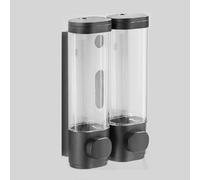 YBNKKUXKN Banco Dispenser di Sapone Distributore di Sapone Manuale Compatible with Cucina e Bagno, 600 ml, Compatible with contenitori liquidi Bottiglia(Svart,2pcs)