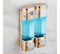 YBNKKUXKN Banco Dispenser di Sapone Distributore di Sapone Manuale Compatible with Cucina e Bagno, 600 ml, Compatible with contenitori liquidi Bottiglia(Gold,2pcs)