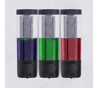 YBNKKUXKN Banco Dispenser di Sapone Distributore di Sapone Manuale Compatible with Cucina e Bagno, 600 ml, Compatible with contenitori liquidi Bottiglia(Svart,3pcs)