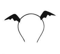 YBNKKUXKN Cintura per Capelli Fascia for Capelli con Ali da Diavolo, Copricapo, Accessori for Travestimenti for Donne e Ragazze, for Feste, Cosplay e Travestimenti Fasce capellis(Black Bat Wings)