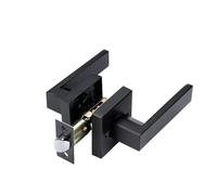 YBNKKUXKN Interior Door Handle Keyless Levers Set Heavy Duty Privacy Door Knob Lock for Bedroom or Bathroom maniglia porta(Svart)