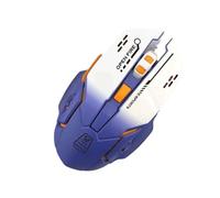 YBNKKUXKN Mouse da gioco wireless, mouse ottico ergonomico for computer portatile da gioco, 6 DPI regolabili fino a 2400 for molti dispositivi informatici(Blauw)